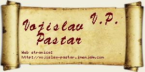 Vojislav Paštar vizit kartica